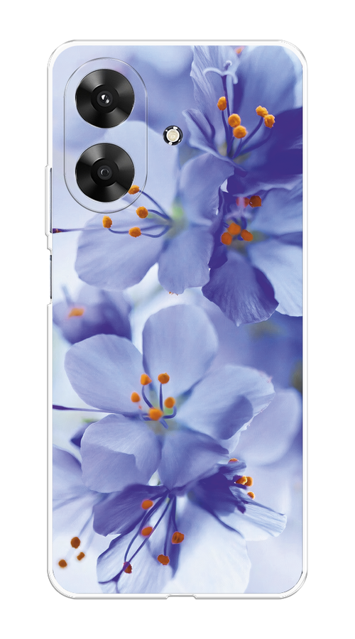 

Чехол на Realme Note 60 "Фиолетовые цветки", Фиолетовый;синий, 2518550-1