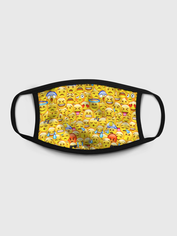 

Многоразовая маска унисекс Burnettie Emoji, Разноцветный, Emoji