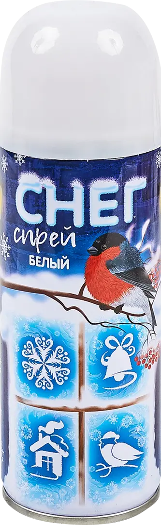 

Снег-спрей с трафаретами цвет белый