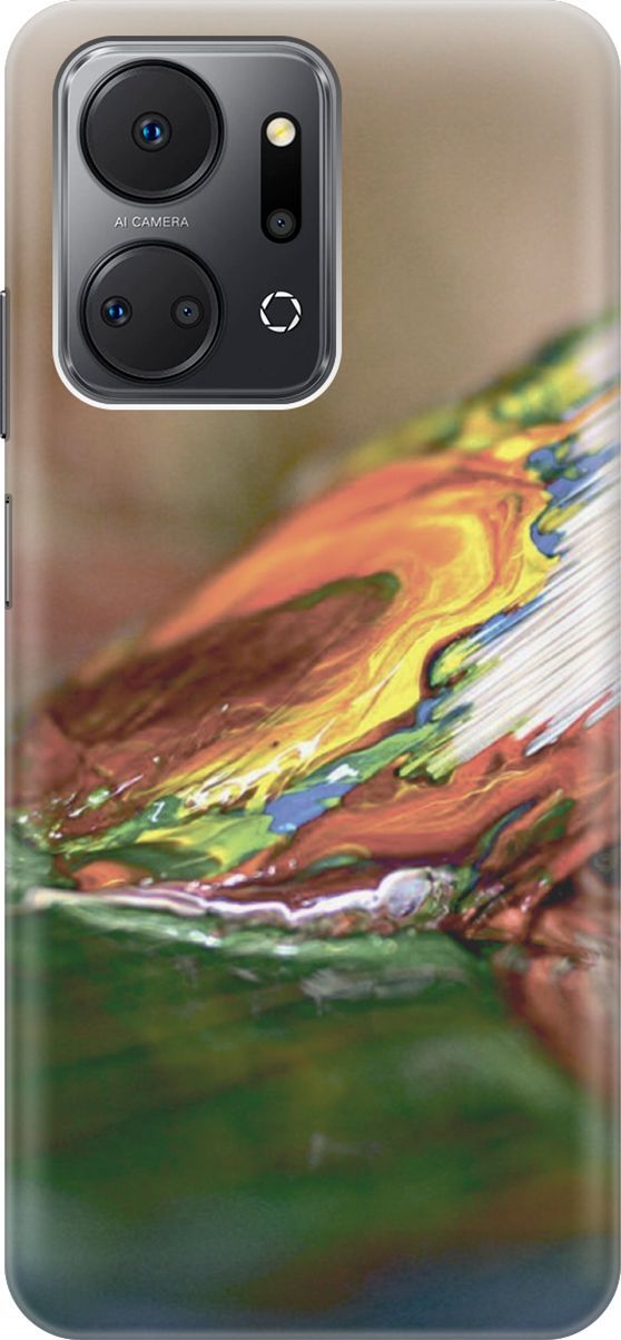 Силиконовый чехол на Honor X7a с принтом 