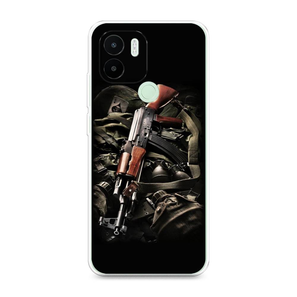 

Чехол Awog на Redmi A1 Plus / Редми A1 Плюс "Автомат", Черный;коричневый;серый