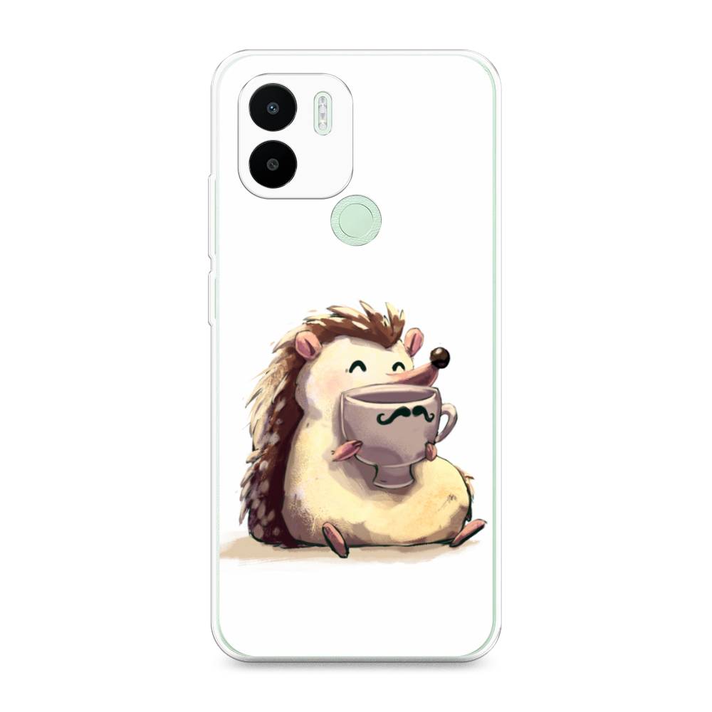 

Чехол Awog на Redmi A1 Plus / Редми A1 Плюс "Еж кофеман", Белый;коричневый;бежевый