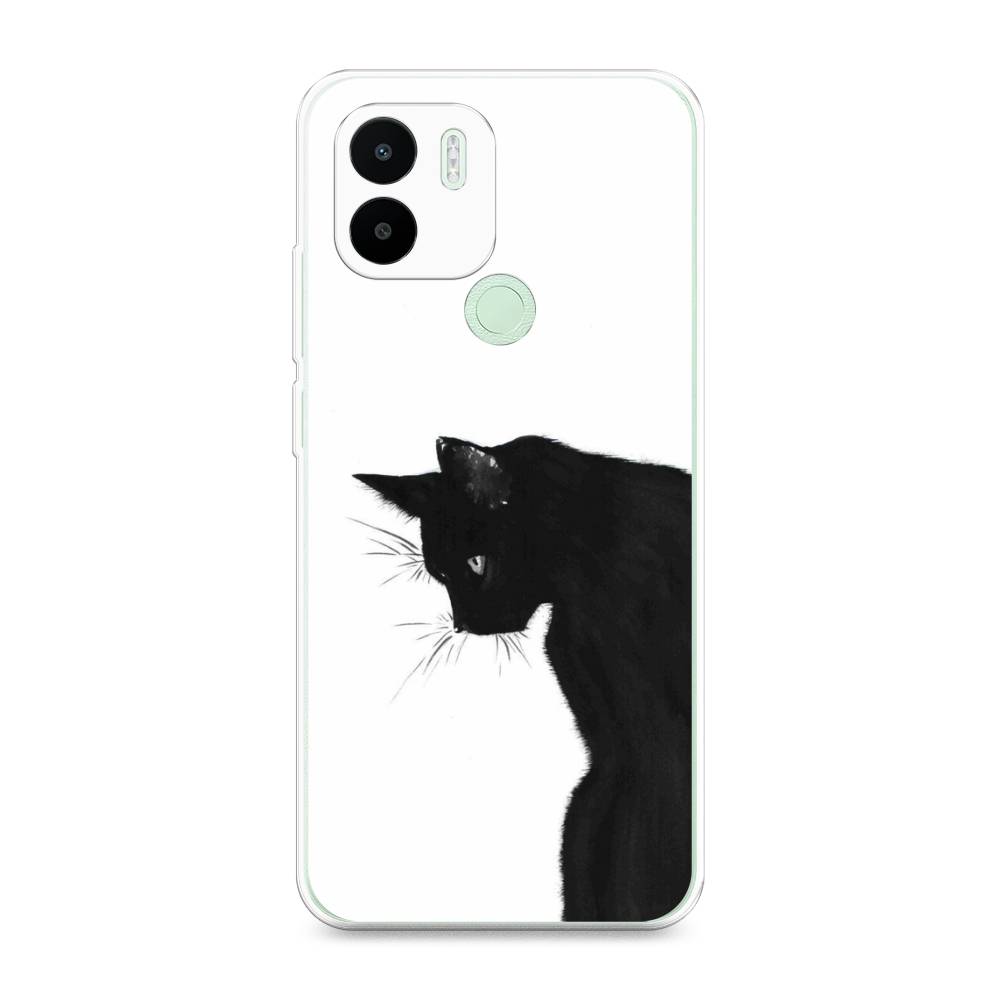 

Чехол Awog на Redmi A1 Plus / Редми A1 Плюс "Black cat", Черный;белый