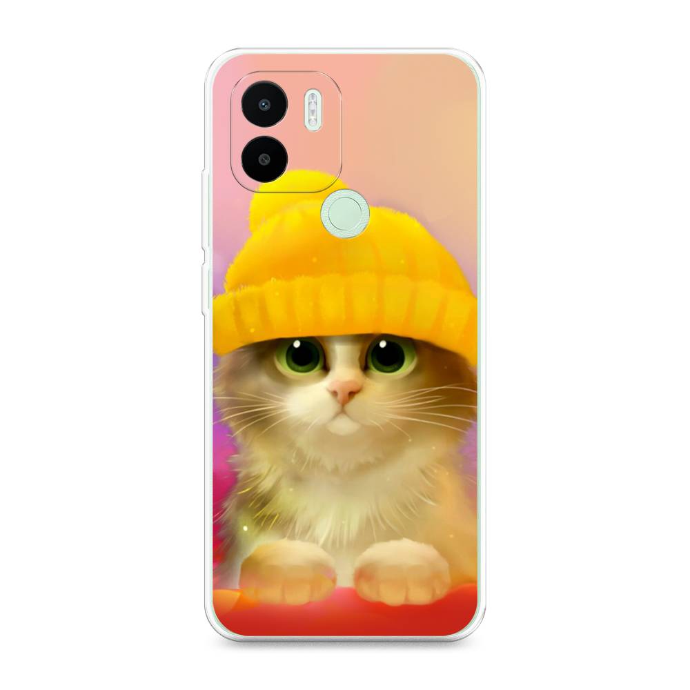 

Чехол Awog на Redmi A1 Plus / Редми A1 Плюс "Котенок в желтой шапке", Желтый