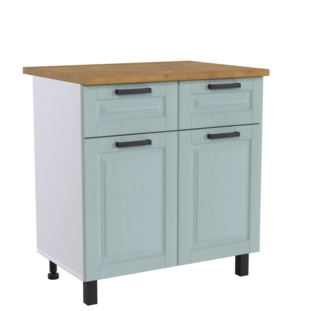 Напольный кухонный шкаф PDM Палермо 80х44х83 см, Шато Мята/Дуб Вотан