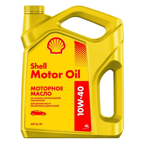 Моторное масло SHELL Motor Oil, 10W-40, 4л, полусинтетическое [550051070]