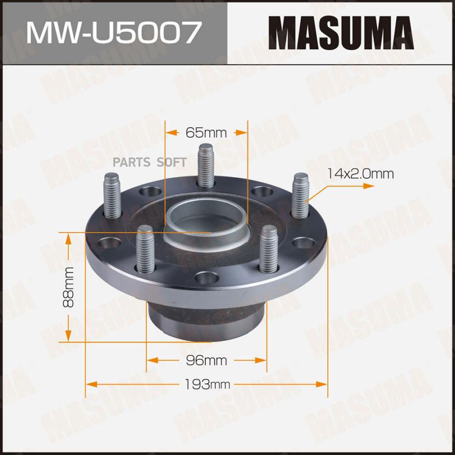 

MASUMA Ступичный узел MASUMA front FORD TRANSIT 11-