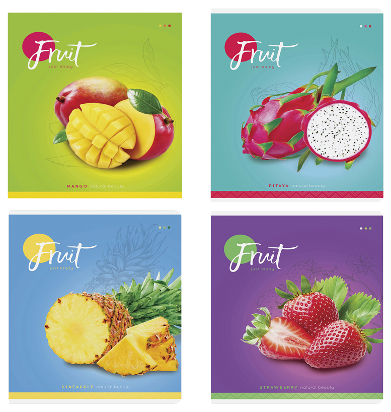

Тетрадь общая в клетку ArtSpace Фрукты Colorful fruits, 48 л., 1 шт.