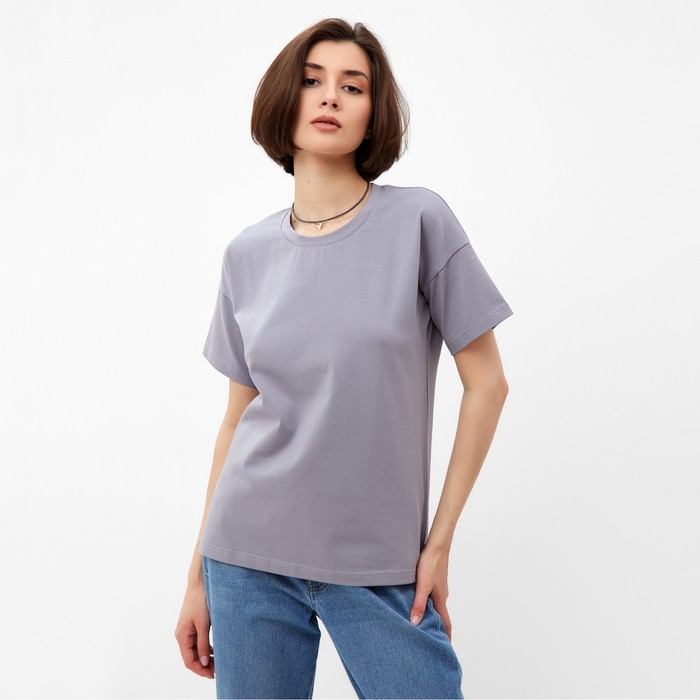 

Футболка женская MINAKU 000481029 серая 44 RU, Серый, 000481029