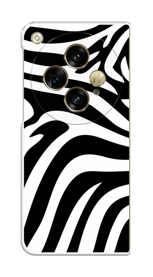 

Чехол на Oppo Find N3, OnePlus Open "Полоски зебры", Черный;белый;бежевый, 2515550-1