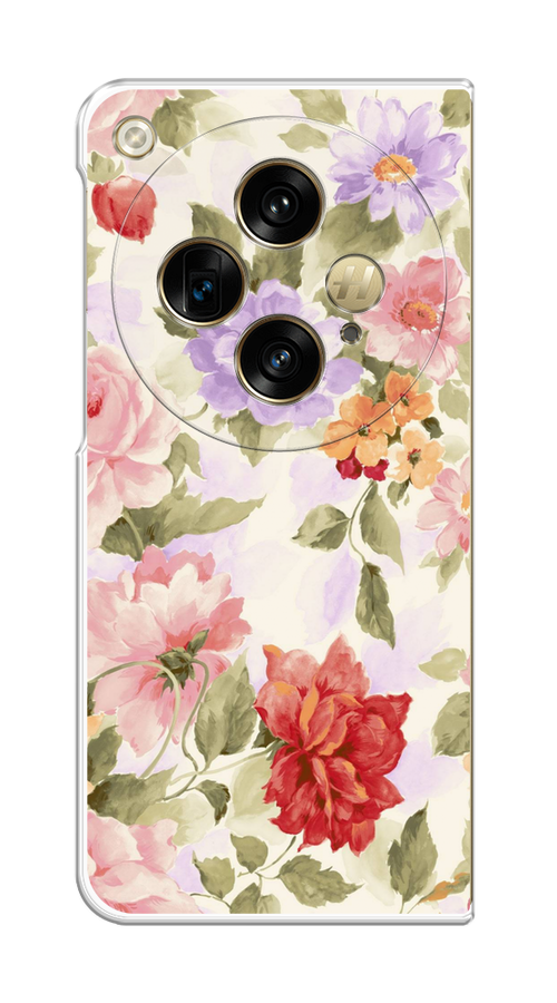 

Чехол на Oppo Find N3, OnePlus Open "Акварельные пионы", Розовый;бежевый, 2515550-1