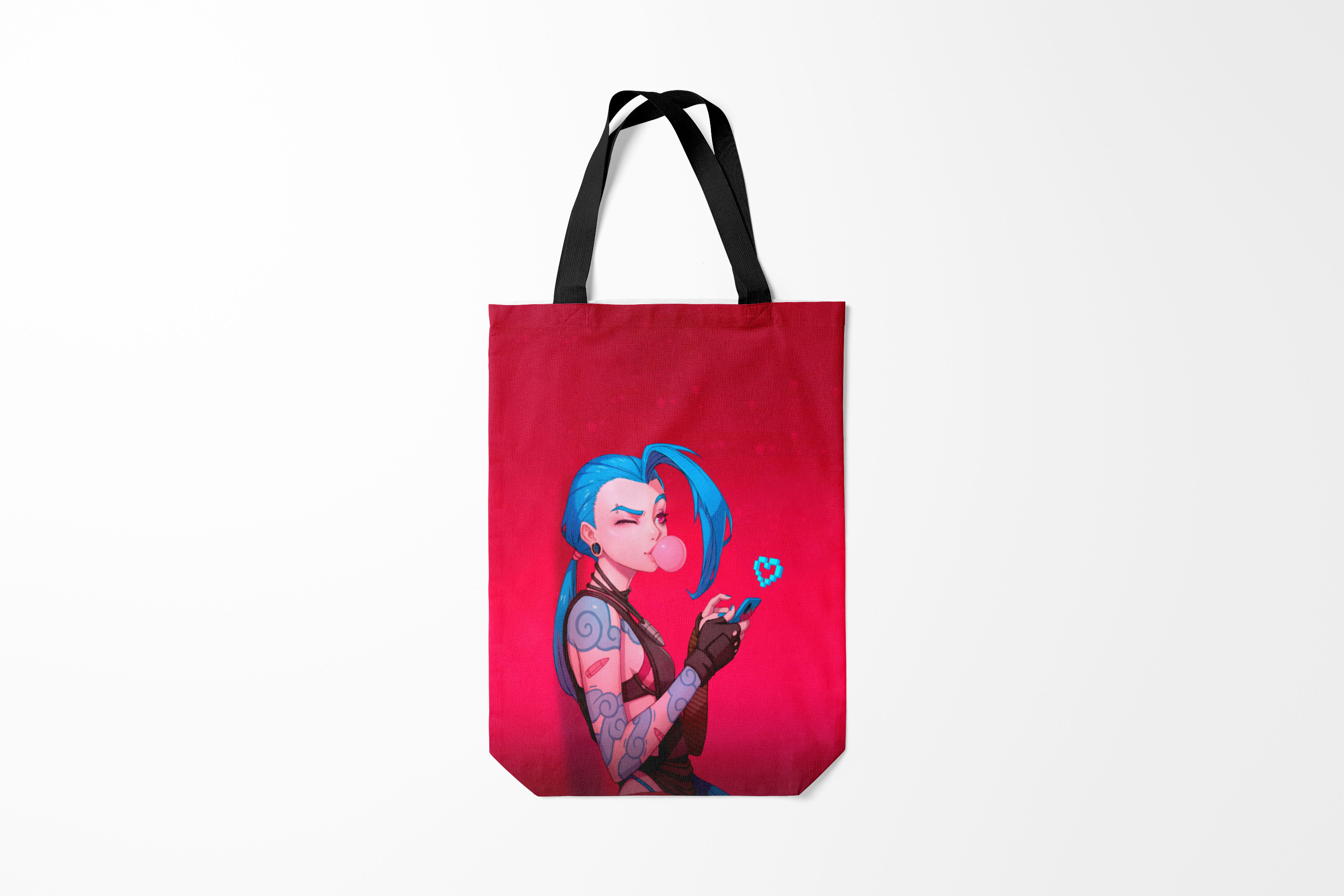 

Сумка шoппер унисекс Burnettie League Of Legends Jinx in love,, League Of Legends Jinx in love