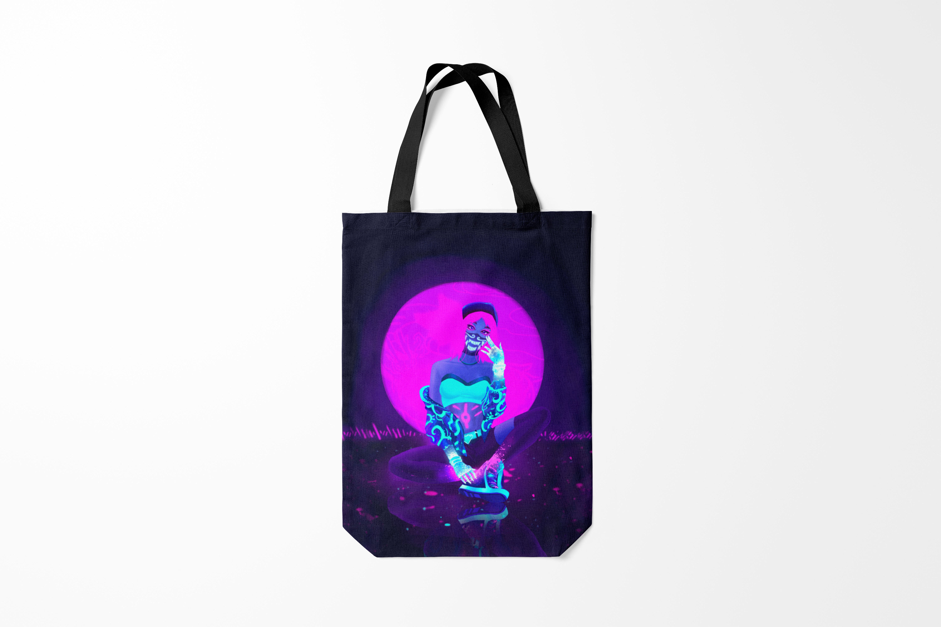 

Сумка шoппер унисекс Burnettie League Of Legends Akali. KDA,, League Of Legends Akali. KDA