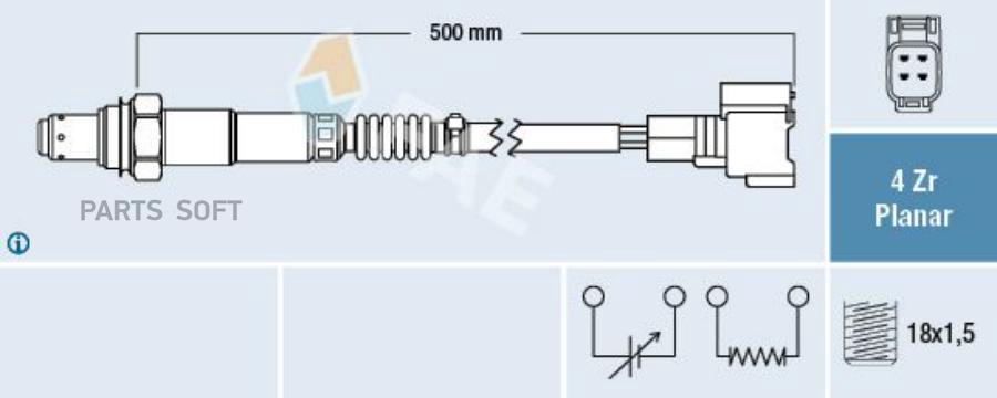 

Лямбда-зонд Suzuki SX4/Vitara 06>10 FAE 77603