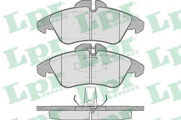 

Тормозные колодки Lpr 05p608, Комплект тормозных колодок 05P608