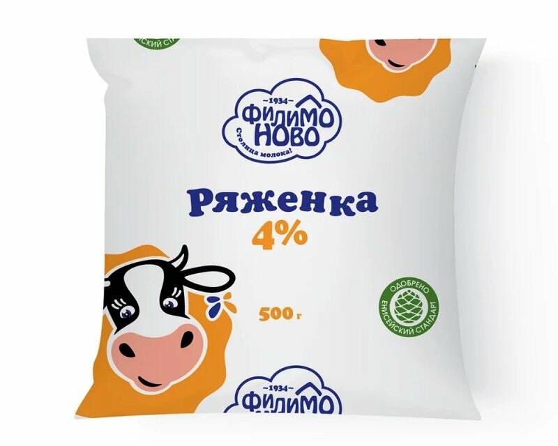 

Ряженка Филимоново 4% БЗМЖ 500 г