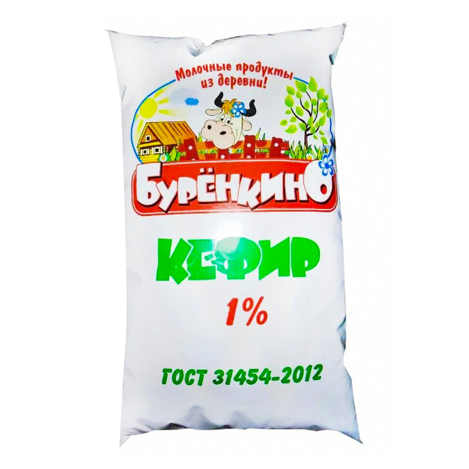 Кефир Буренкино 1% 900 мл