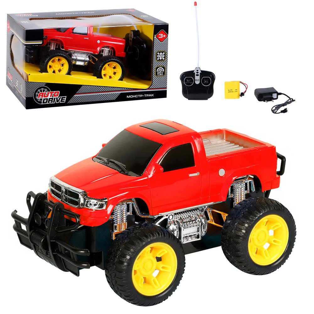

Р/У машинка AUTO DRIVE Монстр-трак, красный, JB1168447