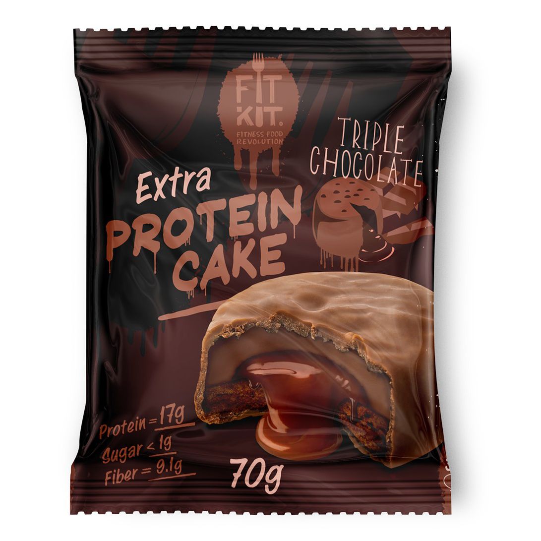 

Печенье Fitkit Extra Protein Cake тройной шоколад 70 г