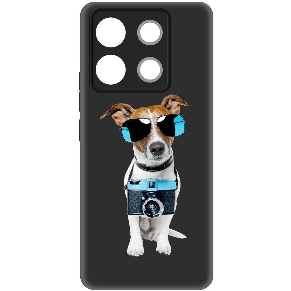 

Чехол-накладка Krutoff Soft Case Пес-турист для Xiaomi Redmi Note 13 Pro 5G черный