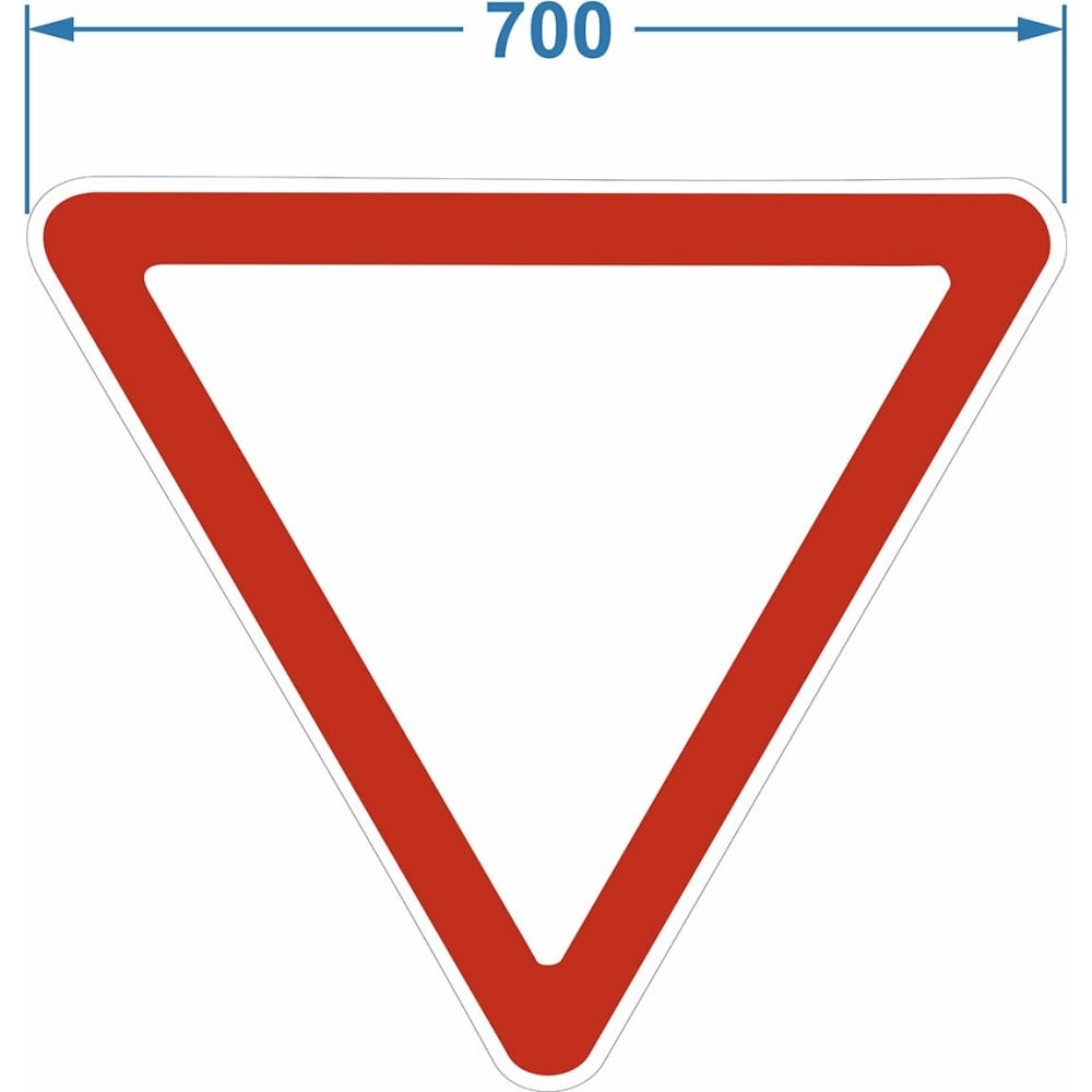

PALITRA TECHNOLOGY Дорожный знак 2.4. "Уступите дорогу" 120005-2-4-I