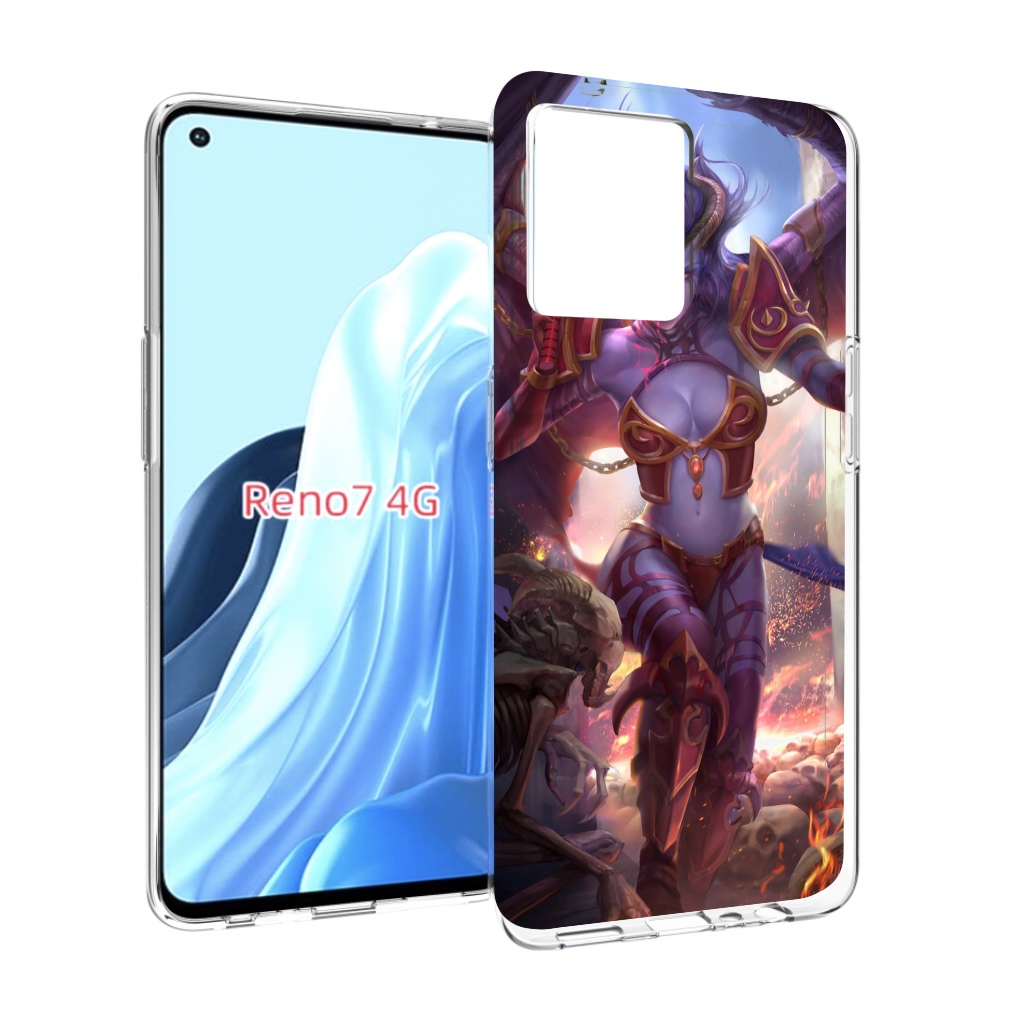 

Чехол MyPads queen of pain dota 2 для OPPO RENO 7 4G, Прозрачный, Tocco