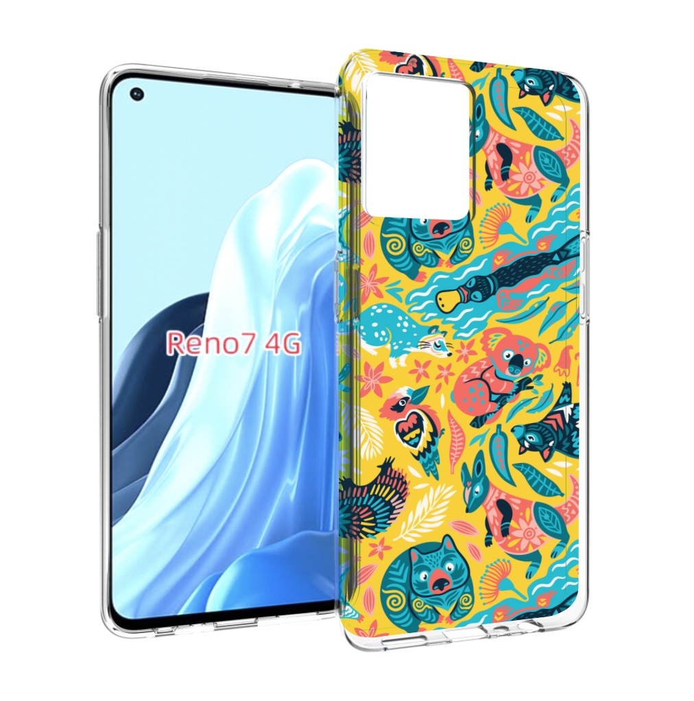 

Чехол MyPads seamless-pattern для OPPO RENO 7 4G, Прозрачный, Tocco