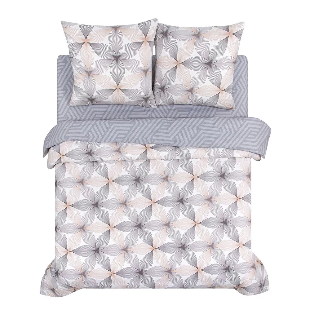 

Комплект постельного белья АртПостель Серафима, полутораспальный, поплин, бежевый, Серафима