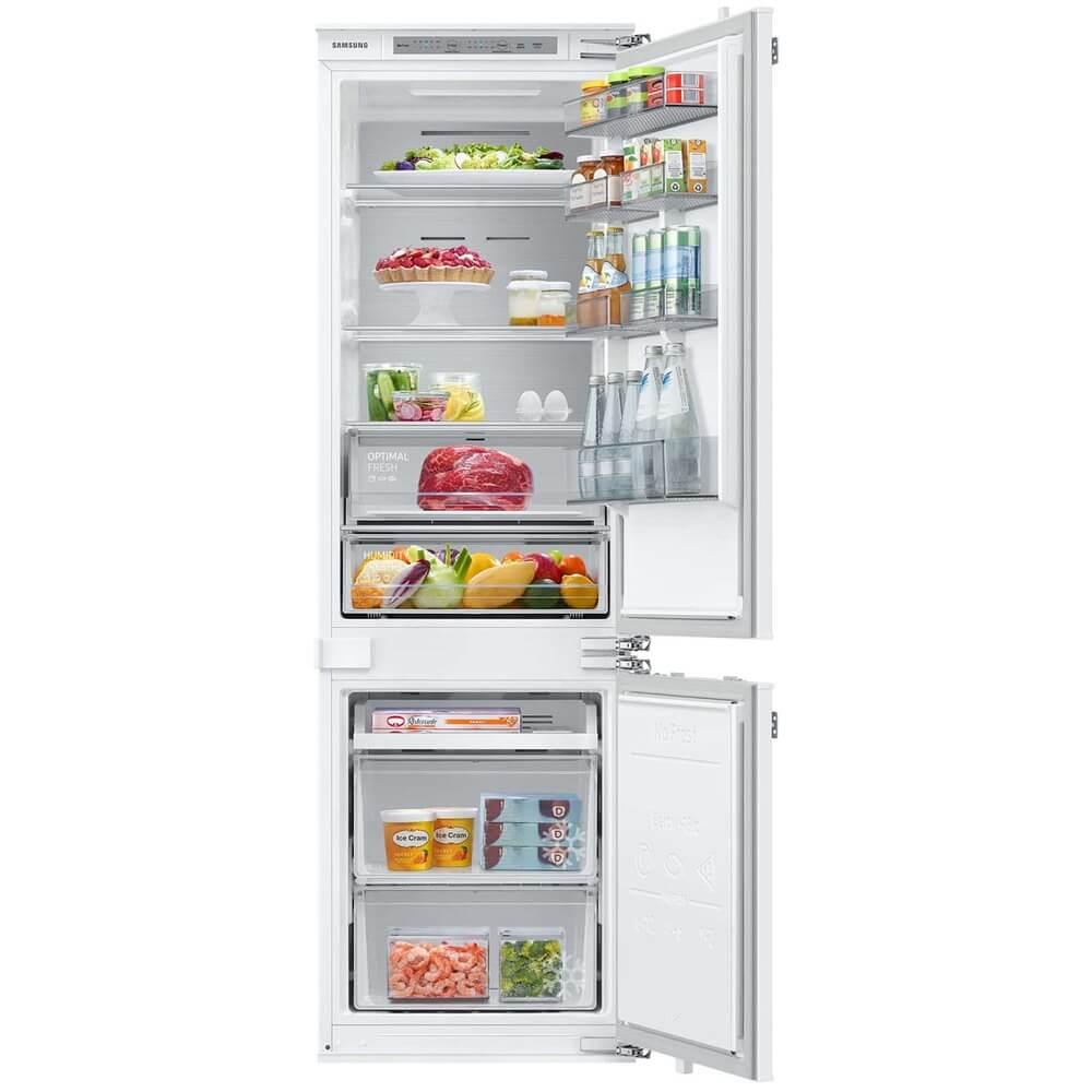 Встраиваемый холодильник Samsung BRB26713EWW белый 1 рулон 125шт морозильная камера холодильник хранение продуктов питания этикетки клейкие наклейки