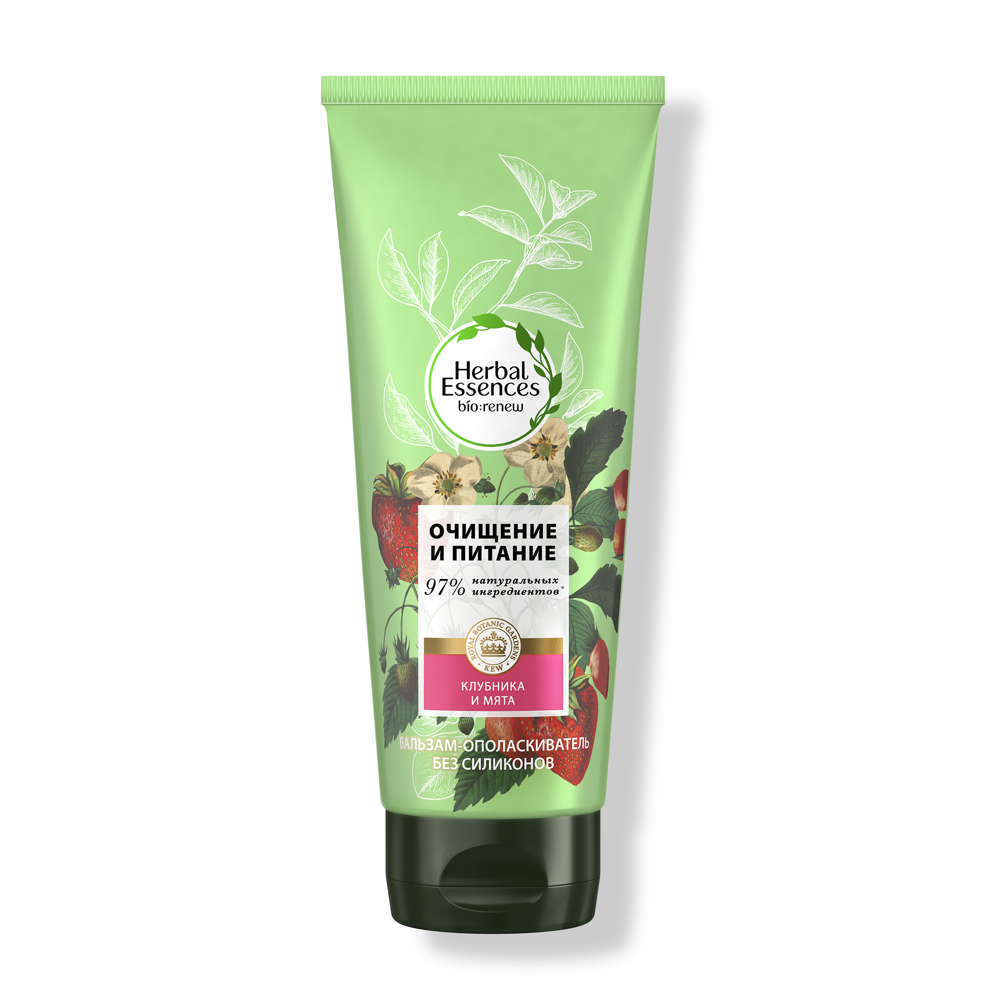 Бальзам-ополаскиватель Herbal Essences Белая клубника и Сладкая мята 180мл