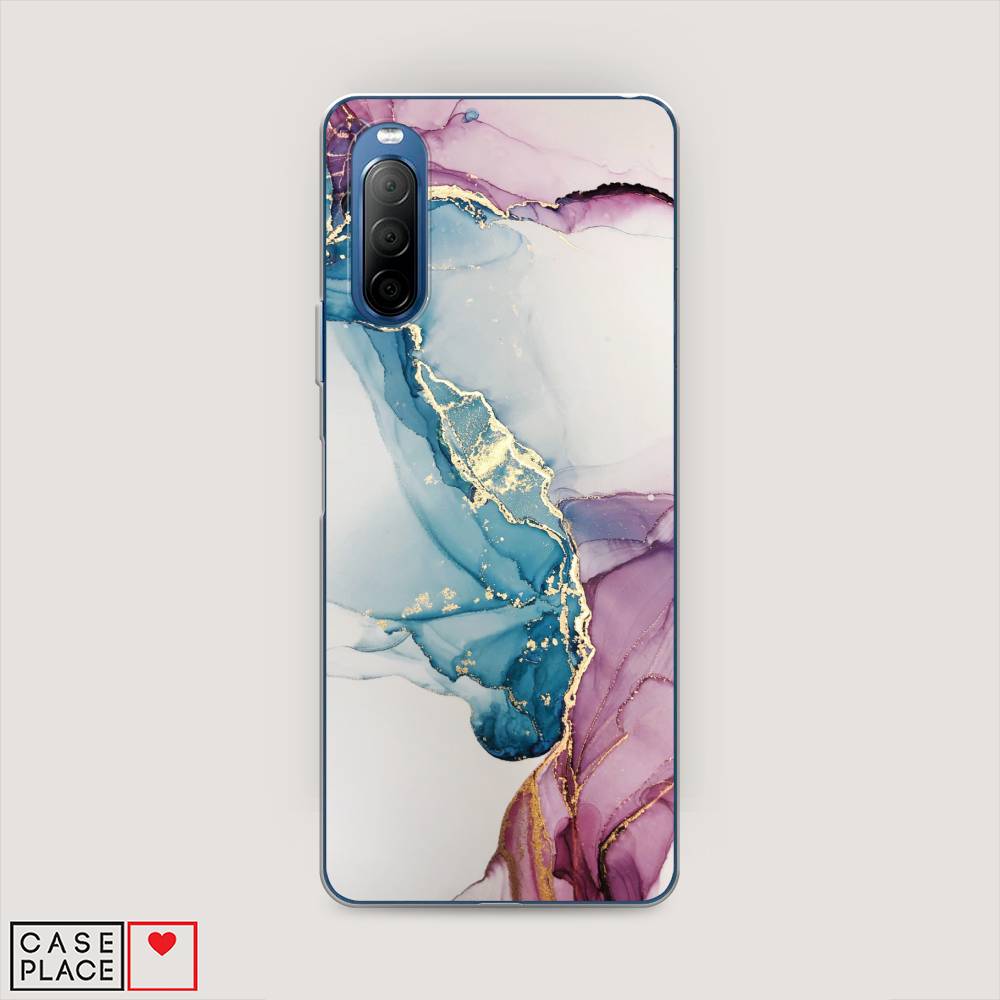 

Чехол на Sony Xperia 10 II "Розовые разводы рисунок", 54650-3