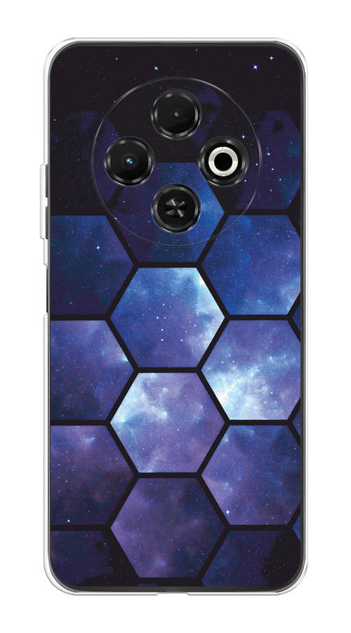 

Чехол на Tecno Spark 30C "Соты космос", Черный;фиолетовый, 309250-1