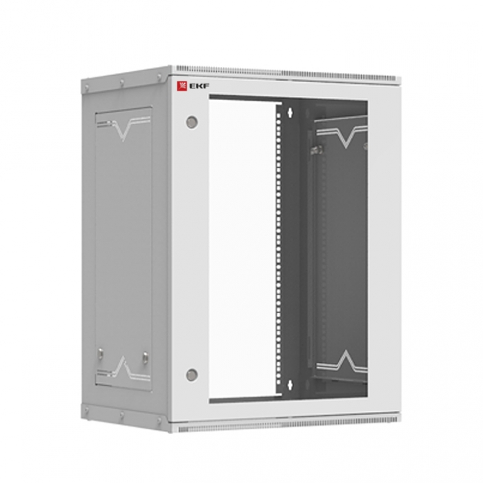 

Шкаф телекоммуникационный EKF 15U (600х450) ITB15G450D настенный разборный дверь стекло