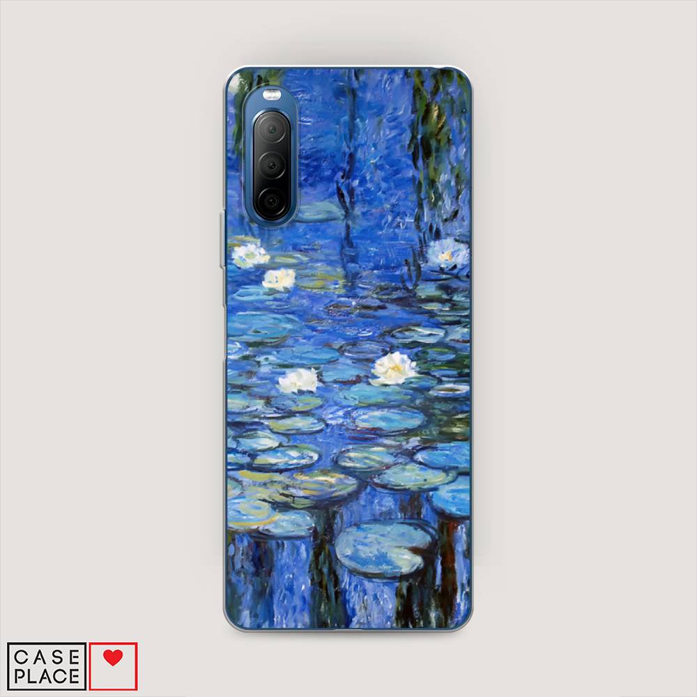 

Чехол на Sony Xperia 10 II "Нарисованный пруд", Синий;зеленый, 54650-4