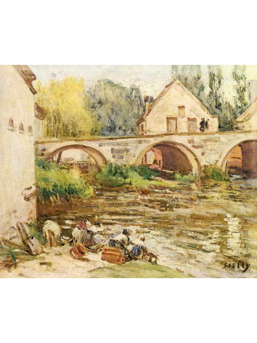 

Постер DRABS A2 Сислей Альфред Прачки в Море-сюр-Луэн