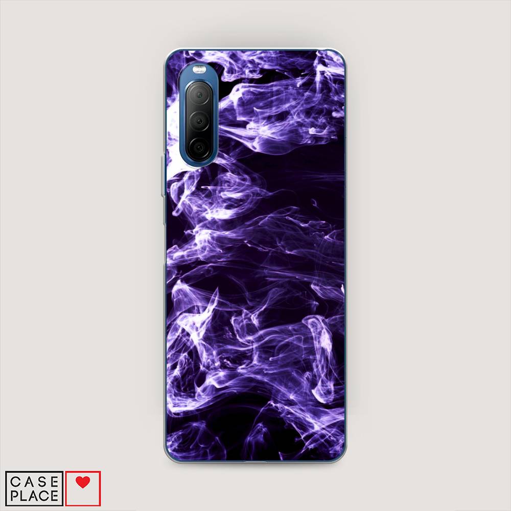 

Чехол на Sony Xperia 10 II "Фиолетовый дым", Фиолетовый;белый;черный, 54650-3
