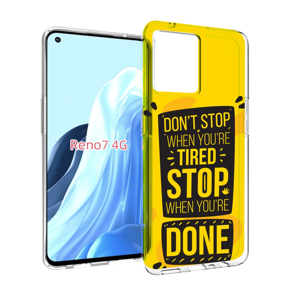 

Чехол MyPads yellow-done для OPPO RENO 7 4G, Прозрачный, Tocco