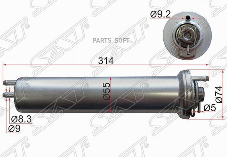 

Фильтр Топливный Bmw 5-Series E39 96-04/7-Series E38 96-01/X5 00-06 Sat арт. ST-1332170953