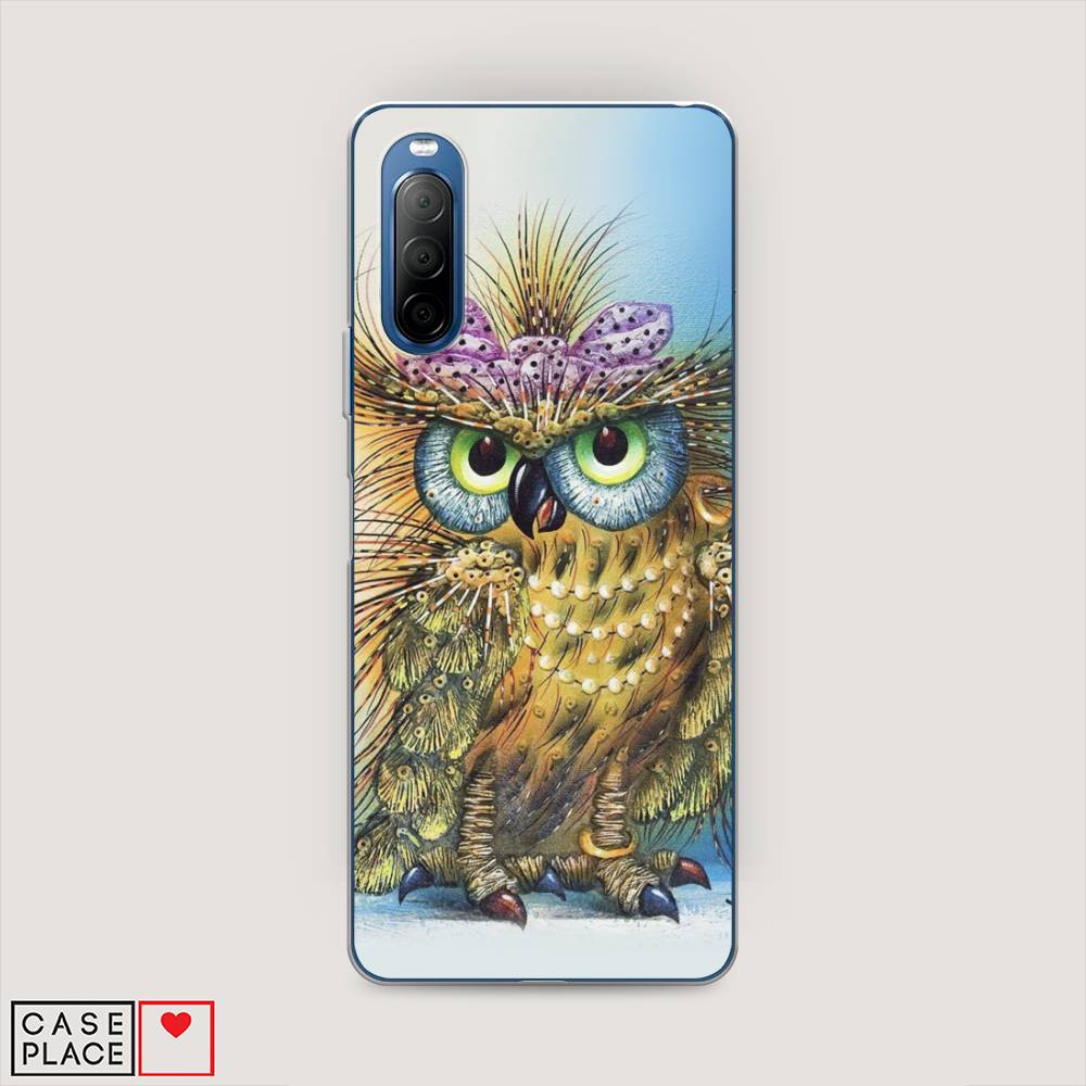 

Чехол на Sony Xperia 10 II "Модная сова", Коричневый;голубой, 54650-1
