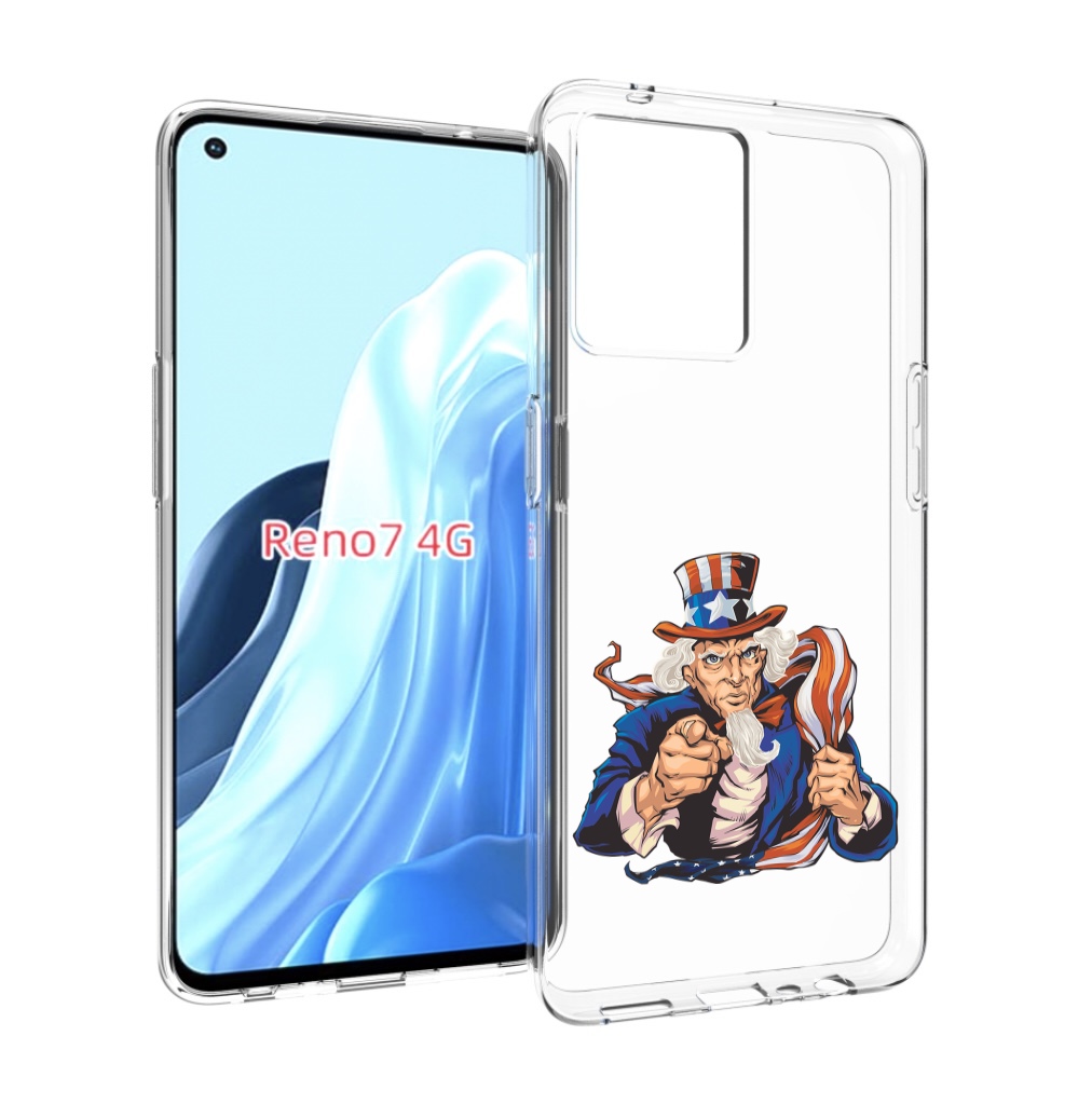 

Чехол MyPads Американский-дед для OPPO RENO 7 4G, Прозрачный, Tocco