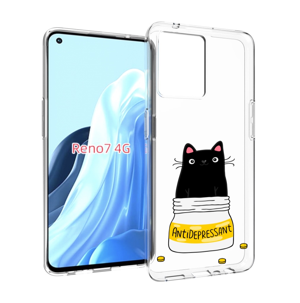 

Чехол MyPads Антидеприсан для OPPO RENO 7 4G, Прозрачный, Tocco