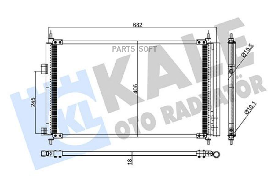 Радиатор Кондиционера Toyota Previa Iii/ Rav 4 Iii KALE 390000