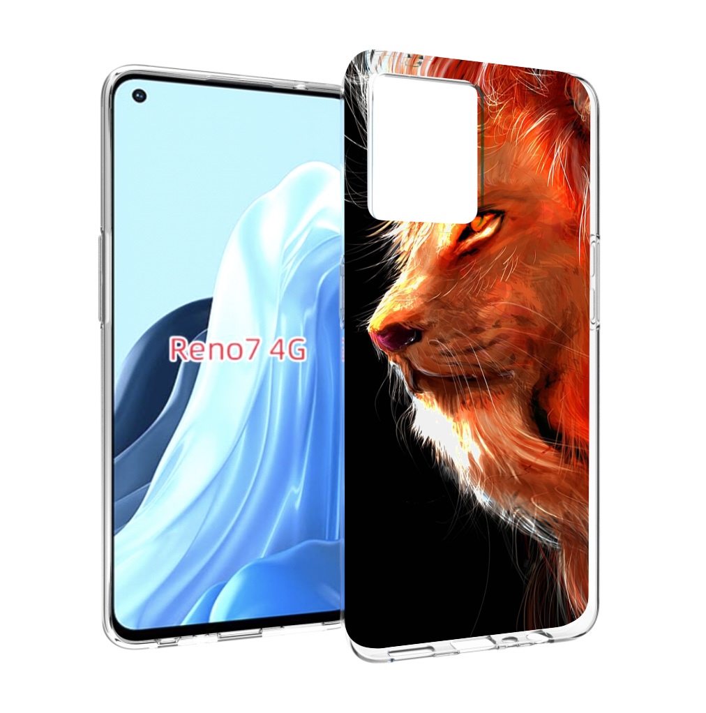 

Чехол MyPads Арт-рисунок-льва мужской для OPPO RENO 7 4G, Прозрачный, Tocco