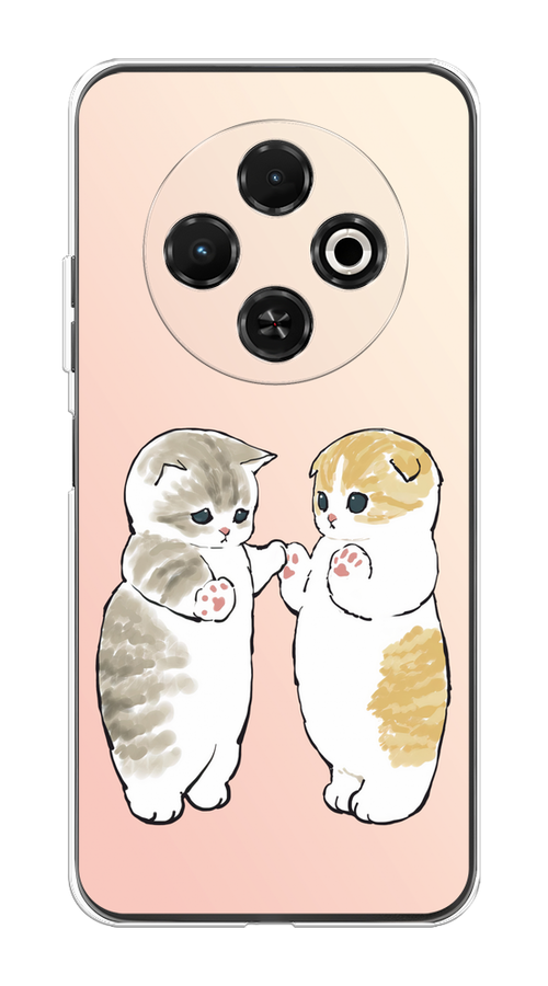 

Чехол на Tecno Spark 30C "Пухлые котики", Розовый;бежевый;серый, 309250-1