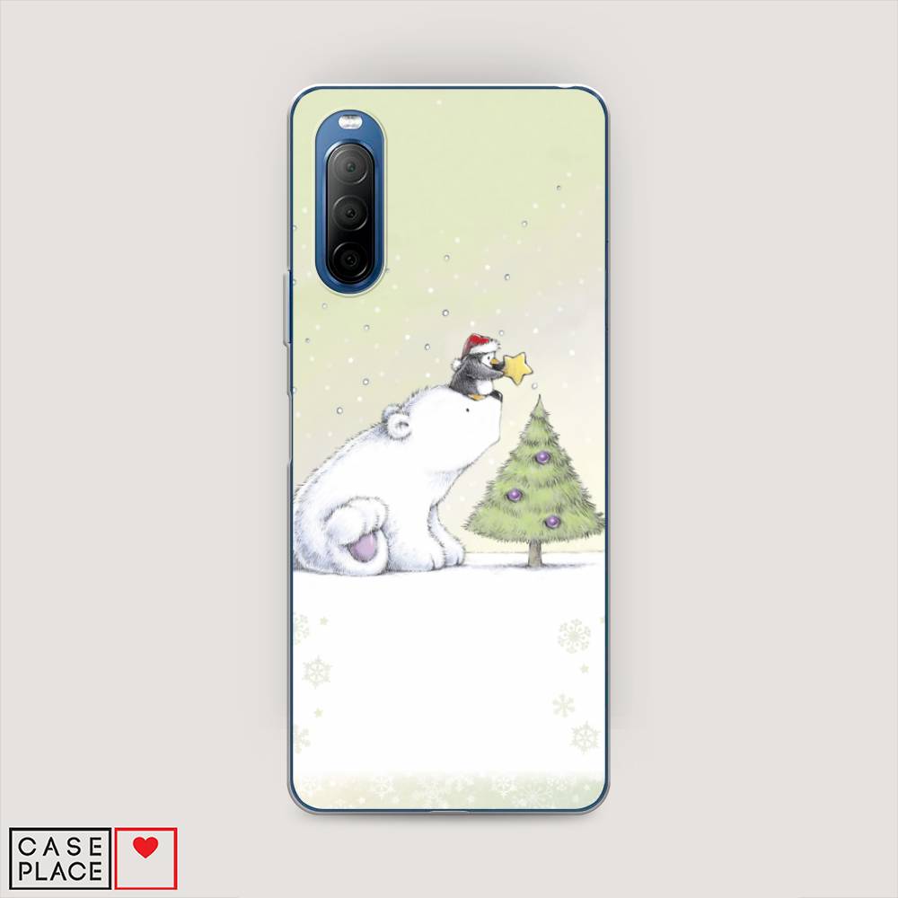 

Чехол на Sony Xperia 10 II "Украшение елки", Белый;бежевый, 54650-5