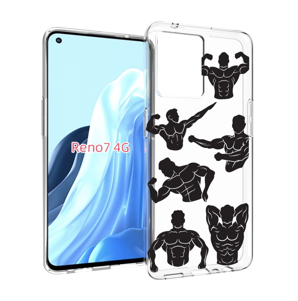 

Чехол MyPads Атлет мужской для OPPO RENO 7 4G, Прозрачный, Tocco