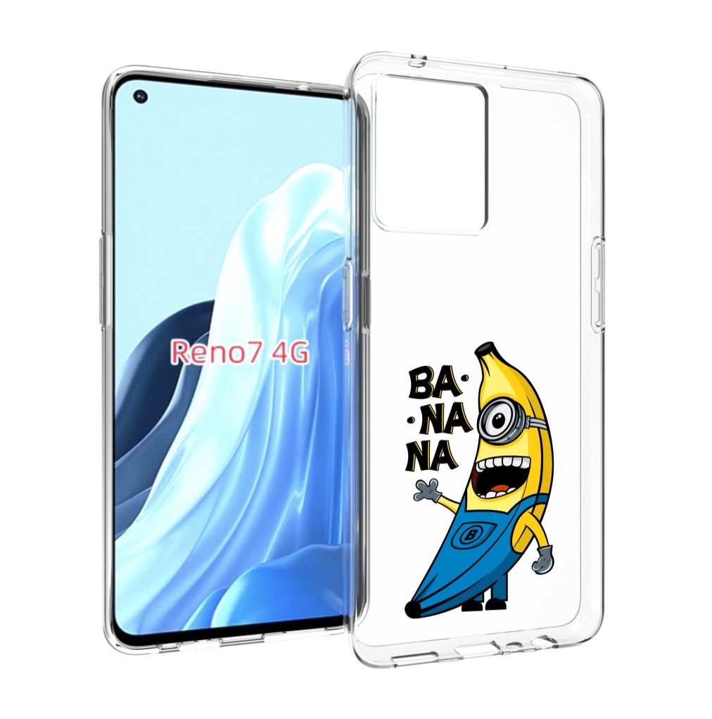 

Чехол MyPads Банана-миньон для OPPO RENO 7 4G, Прозрачный, Tocco