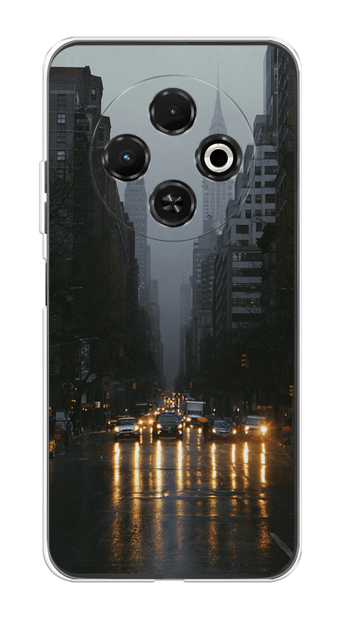 

Чехол на Tecno Spark 30C "Дождливый Нью Йорк", Черный;серый, 309250-1