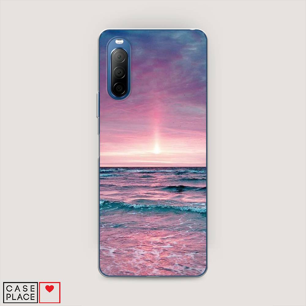 

Чехол на Sony Xperia 10 II "Восход 3", Розовый;голубой, 54650-2