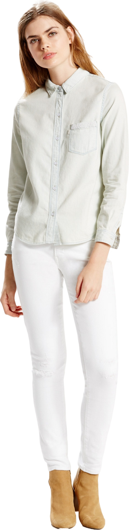 

Рубашка женская Levi's 22751 белая L, Белый, 22751